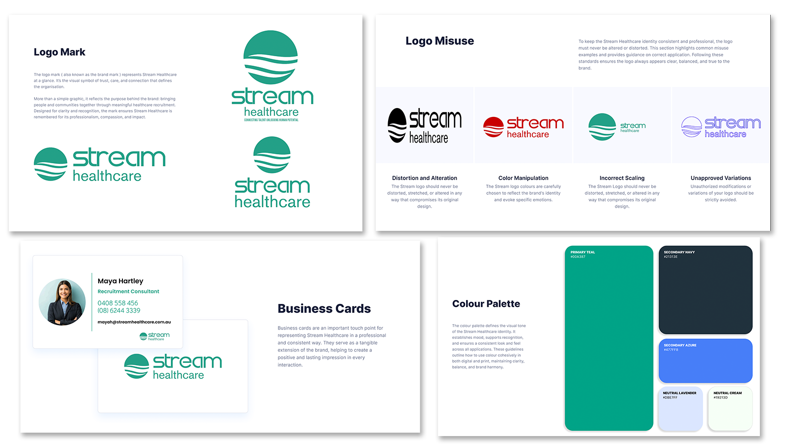 Stream Healthcare brand identity